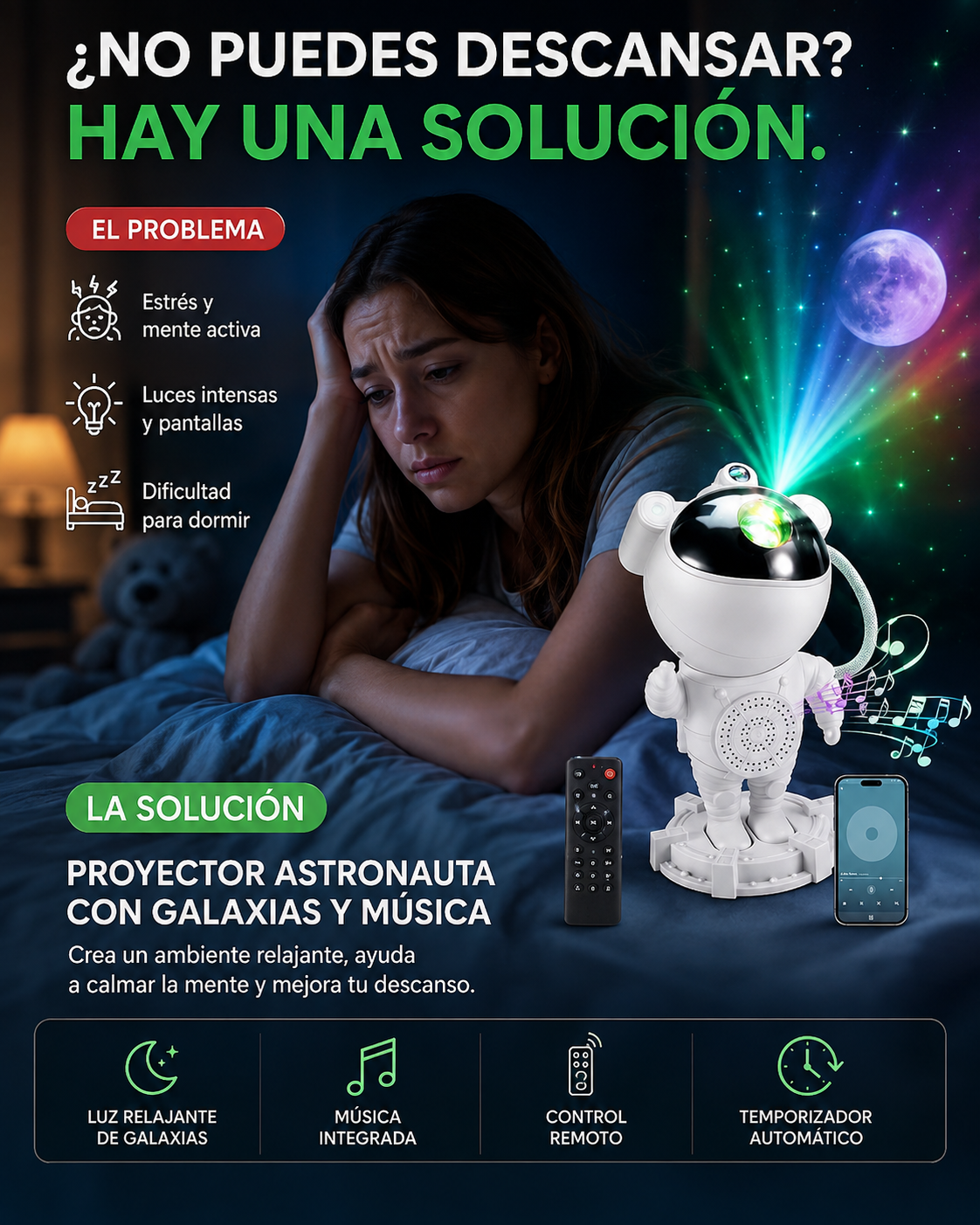 Proyector Astronauta Galaxy™