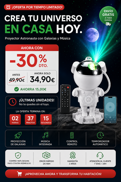 Proyector Astronauta Galaxy™