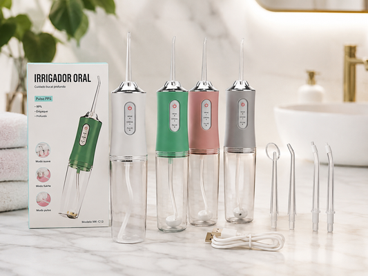 AquaSmile Pro™ | Irrigador Dental Portátil para una Limpieza Más Completa