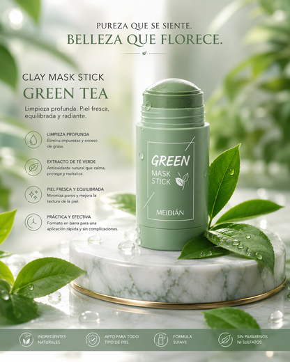 Green Tea Glow™ | Mascarilla Facial de Té Verde para una Piel Limpia y Fresca