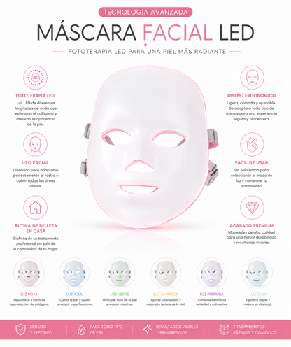 LumiFace Pro™ | Máscara LED para una Rutina Facial de Nueva Generación
