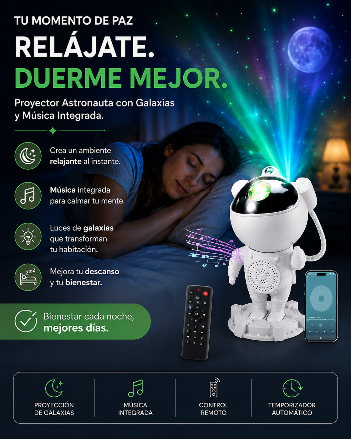 Proyector Astronauta Galaxy™